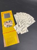 A Shell 'Through The Looking Glass' novelty fold out ephemera set.