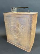 A Shell-Mex & BP Ltd two gallon petrol can by Valor, dated May 1939.