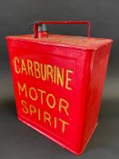 A Carburine Motor Spirit two gallon petrol can by Feaver, dated April 1923(?), plain cap.