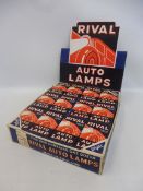 A boxed set of Rival Auto Lamp Bulbs.