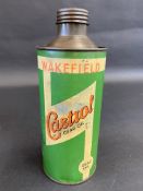 A Wakefield Castrol Gear Oil cylindrical quart can.