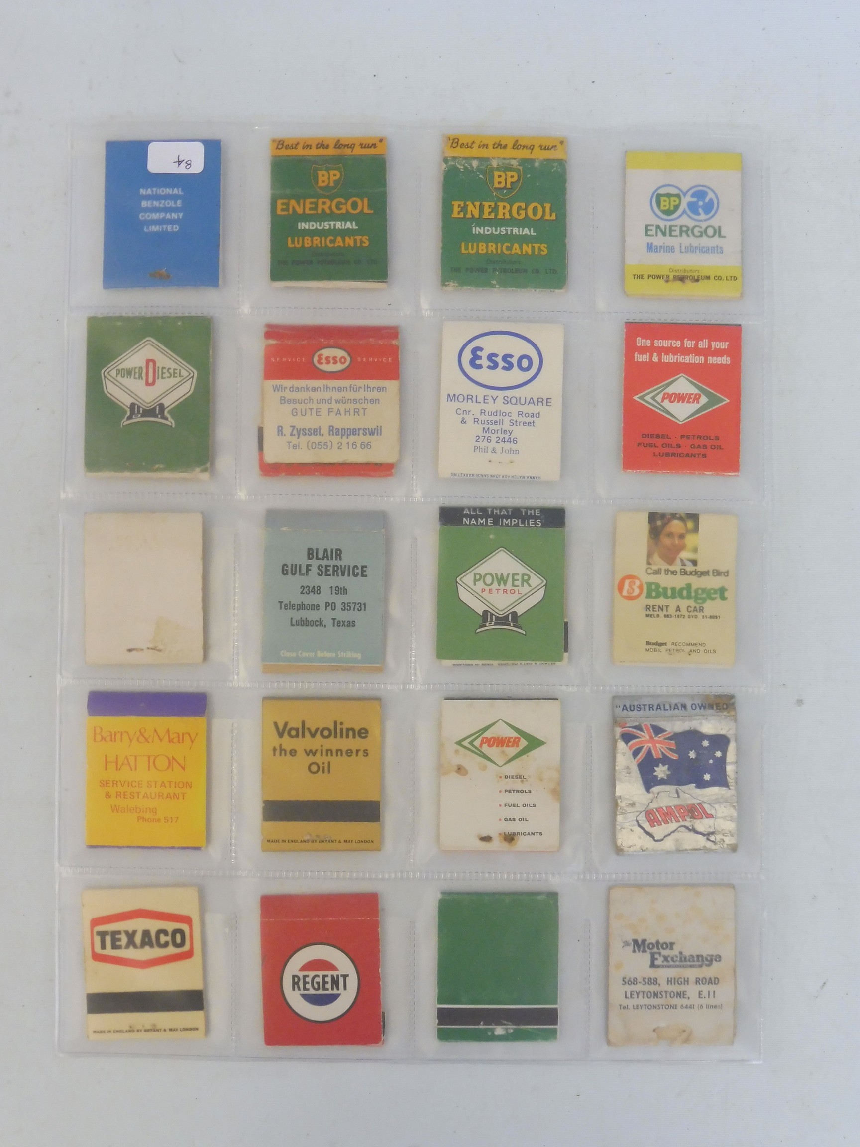 A mixed selection of petrol/oil company branded books of matches to include Esso, Regent, Power, B. - Image 2 of 2