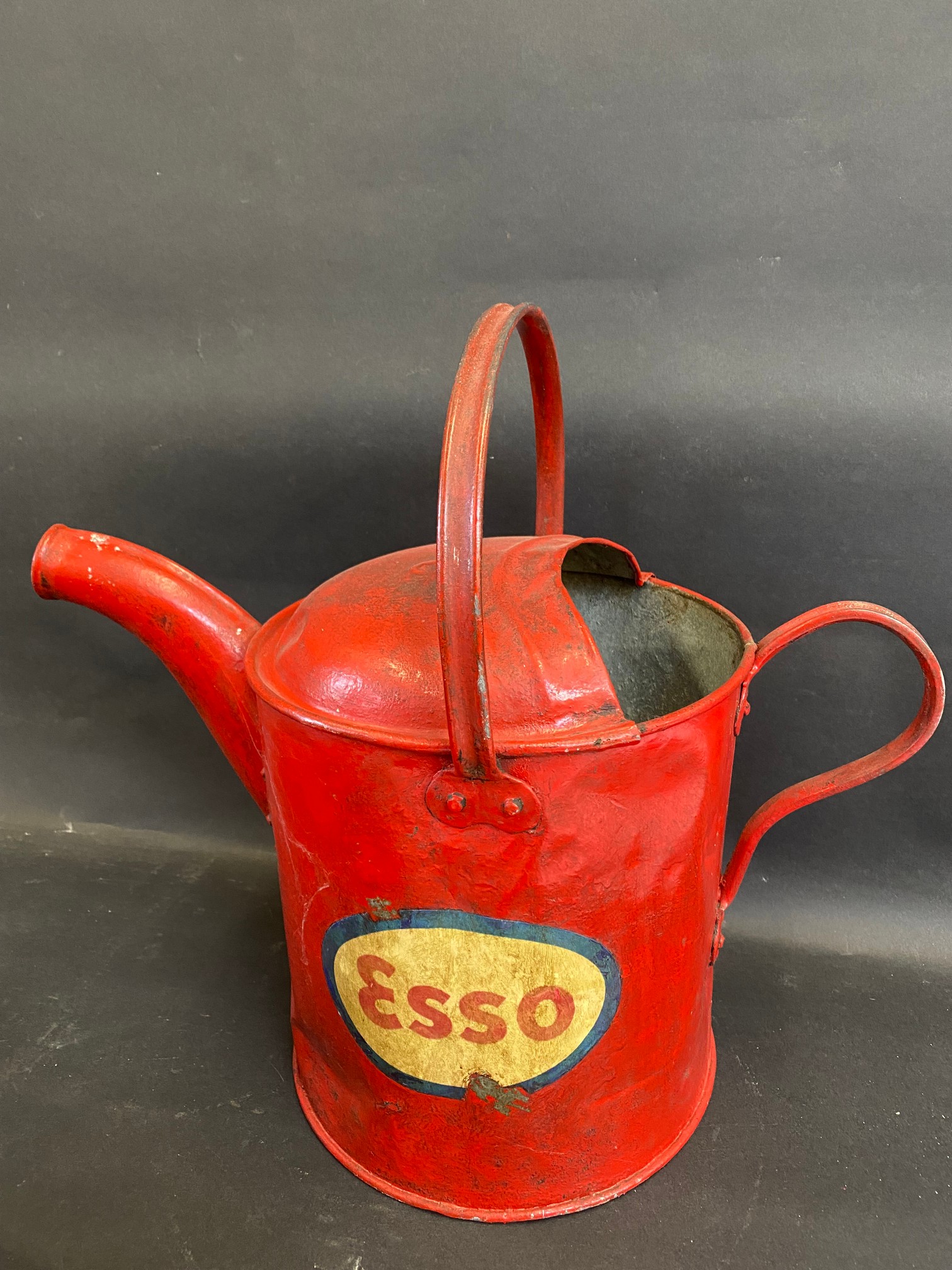 A garage filling station watering can, bearing Esso decals. - Image 2 of 3