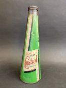 A Wakefield Castrol Motor Oil conical oil can.