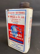 A 1950s Briggs Anti-Freeze rectangular quart can.