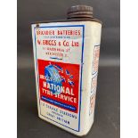 A 1950s Briggs Anti-Freeze rectangular quart can.