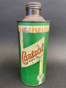A Wakefield Castrol Gear Oil cylindrical quart oil can.
