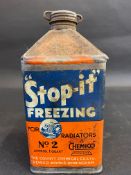 A Chemico 'Stop-it' Freezing quart pyramid can.