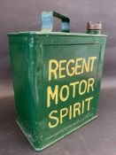A Regent Motor Spirit two gallon petrol can.