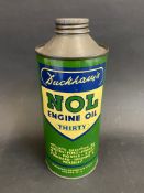 A Duckham's NOL Engine Oil 'Thirty' cylindrical quart oil can.