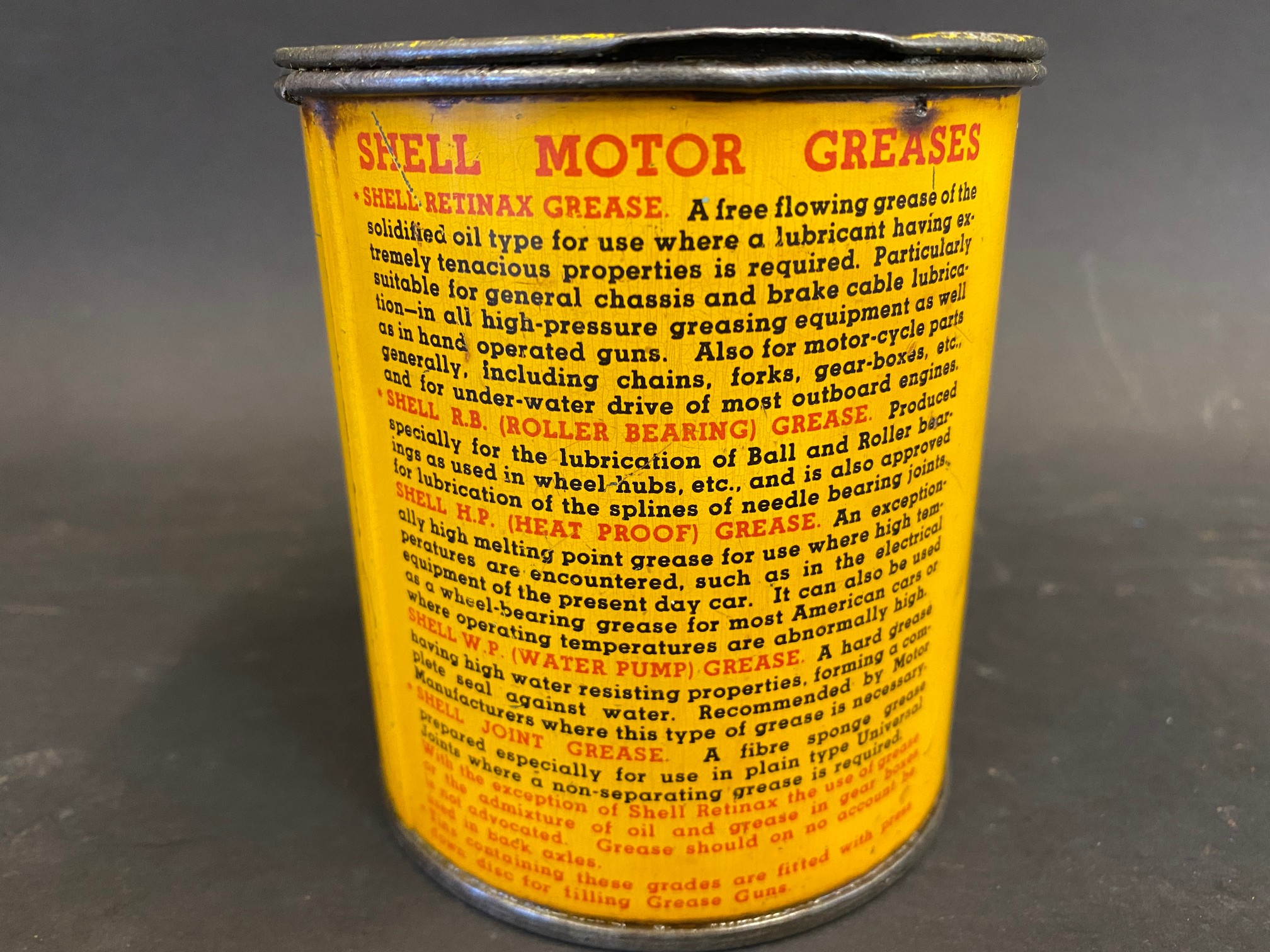 A Shell Motor Grease robot/stick man 1lb tin in good condition. - Image 4 of 6