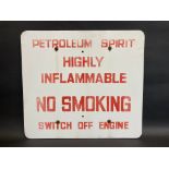 A Petroleum Spirit thick perspex sign, circa 1960s, 20 x 18".