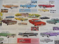 A Plymouth 1960 sales brochure, featuring the Fury, Belvedere and Savoy, also a 1962 Chrysler/
