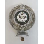 A Royal Automobile Club Associate car badge with green and white enamel centre for Ladies Automobile