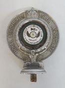 A Royal Automobile Club Associate car badge with green and white enamel centre for Ladies Automobile