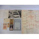 A Hillman New Minx sales brochure, a reprinted Standard Motors 1913 brochure, various other