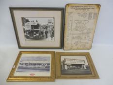 An early photograph of Reading and Caversham Laundry Co. Ltd, a Morris 8 wiring diagram and two
