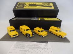 A boxed Vanguards 1:43 scale die cast special limited edition set of four AA related models.