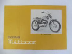 A Rickman Metisse sales brochure.