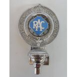 A medium sized Royal Automobile Club Associate car badge with lozenge centre, no. F 174837.