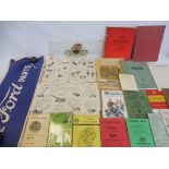 A box of mixed ephemera including a General Catalogue for 1935 from the East London Rubber Co Ltd,