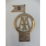 A rare AA Stenson Cooke committee badge type 2, silver, November 1907-May 1910, according to the