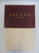 A Jaguar Mark 2 Models sales brochure, plus various road test reports inside (some reproduction),