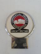 A rare Commercial Drivers Association of Great Britain car badge.
