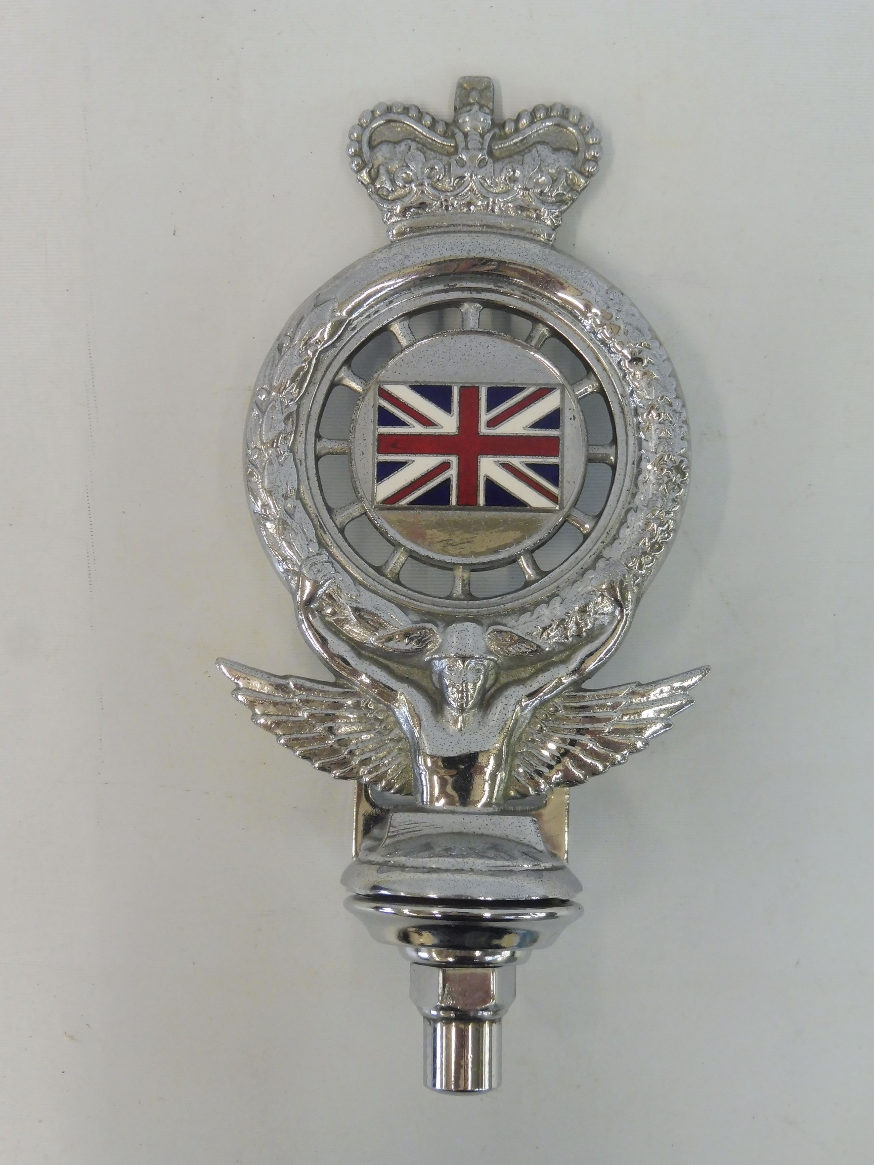 A Royal Automobile Club full member badge, type 11, early 1950s, chrome plated brass and oblong