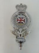 A Royal Automobile Club full member badge, type 11, early 1950s, chrome plated brass and oblong