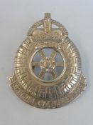 A WWII Ministry of Supply 'Official Car Services' car badge.