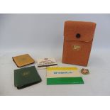 A BP Motorist vanity fold-out case complete with its accessories along with BP match books.