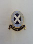 A Royal Scottish Automobile Club 'Committee' enamel lapel badge.