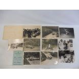 Of Shelsley Walsh interest - a group of photographs depicting cars on the hill including Raymond