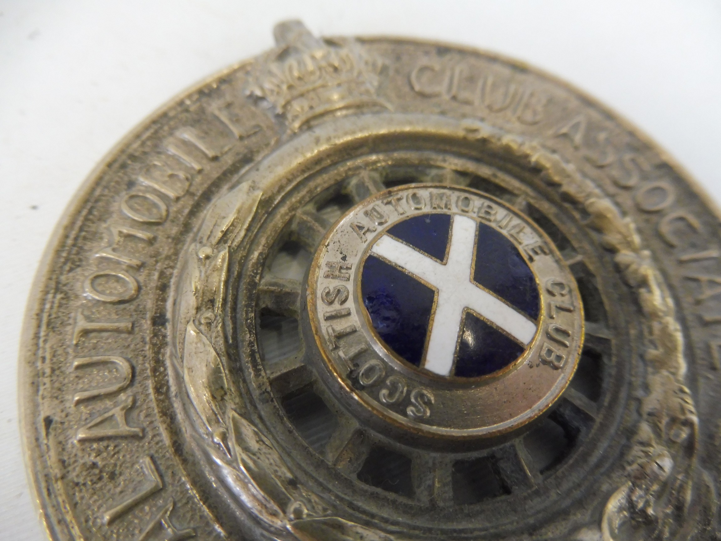 A Royal Scottish Automobile Club RAC Associate Type 2 (SACU 1) badge, produced 1913-1918, nickel - Image 3 of 4