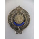 An Auto-Cycle Union R.A.C. Associate badge with enamel date of 1924-25, stamped 93760, marked B'