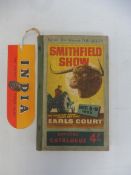 A Smithfield show at Earls Court London for Farming & Agriculture, 1955 official catalogue with an