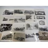 A collection of approx 25 photographs of Edwardian racing, featuring a variety of marques of car