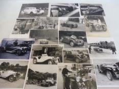 Approximately 20 photographs of pre-war and post-war Sports & Touring Rileys.