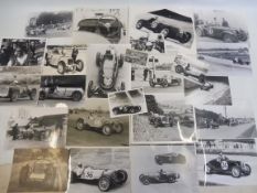 A collection of Riley photographs, approximately 25 images of mostly pre-war sports cars.