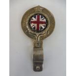 A small Royal Automobile Club Associate badge with good enamel union jack centre, by Elkington &