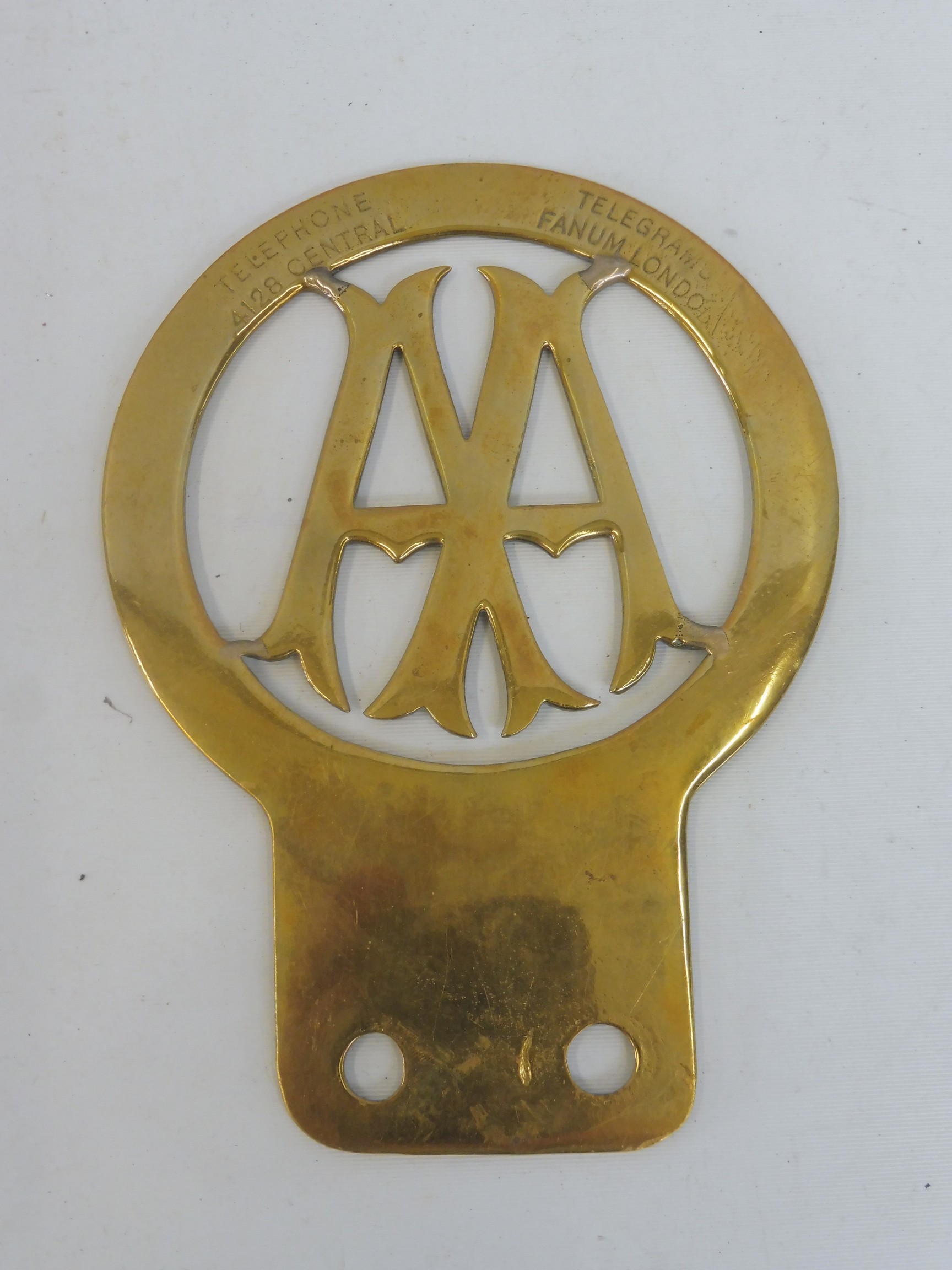 An early AA Stenson Cooke type 2A car badge, circa 1906-1908, stamped 4483. - Image 2 of 3