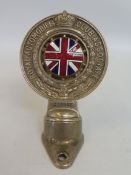 A small Royal Automobile Club Associate car badge with excellent enamel union jack centre, unusual