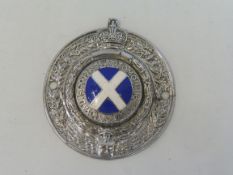 A Royal Scottish Automobile Club RAC Associate Club badge type 6 circa late 1940s-1953, chrome