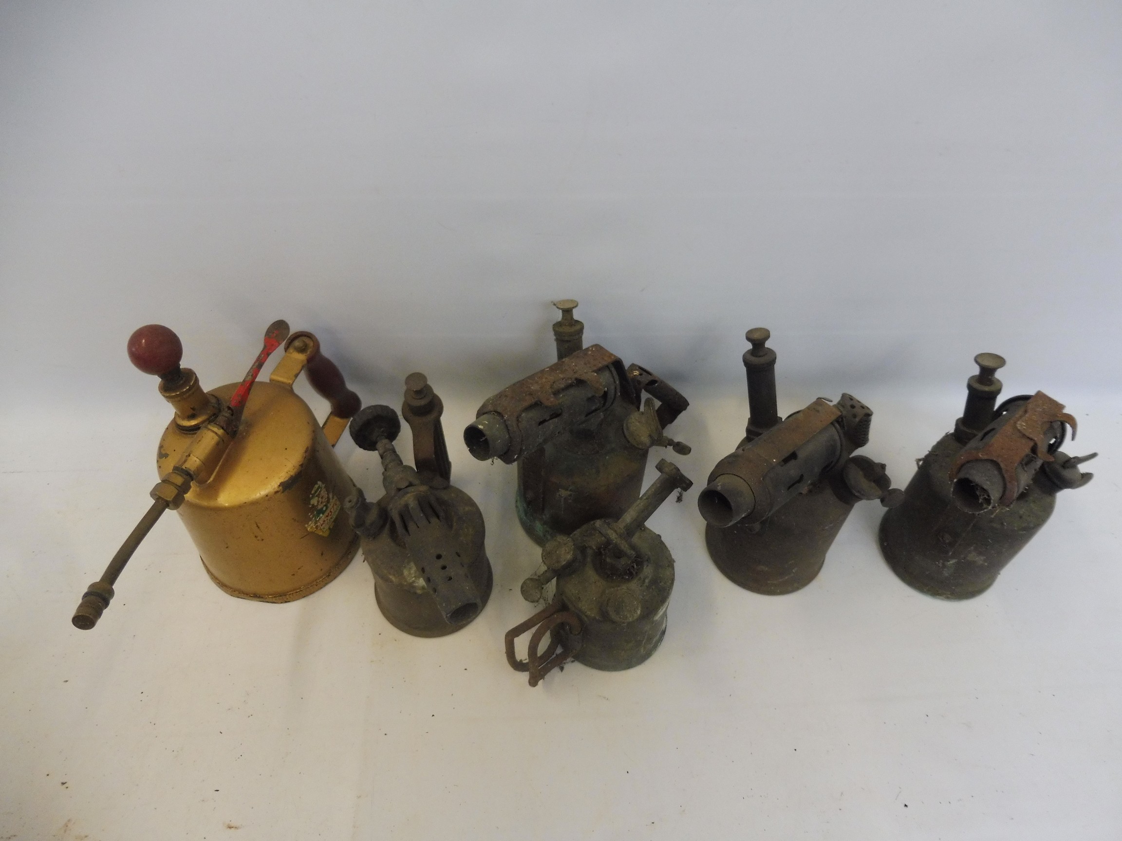 A quantity of brass blow lamps. - Image 2 of 2