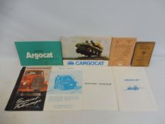 A rarely seen Mercedes-Benz lorry brochure, German text, a Crayford Cargocat brochure, an Air
