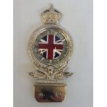 A Royal Automobile Club full member car badge, probably type 5, dashboard fitting, excellent