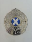 A Royal Scottish Automobile Club badge type 8, circa mid 1960s-1970s, plastic.