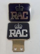 An RAC Member Award 1A, late 1970s - early 1980s, chrome plated brass and enamel, issued for long-