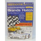An original 2000 Brands Hatch advertising poster, 19 3/4 x 29 1/2".